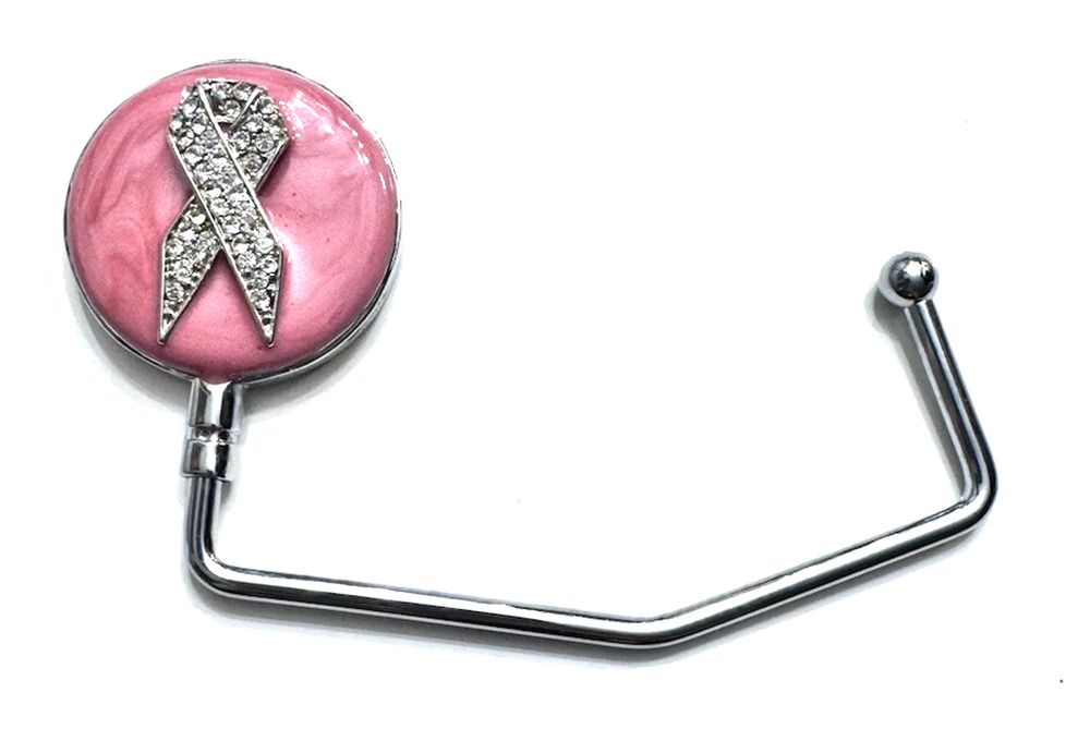 SPRING STREET DESIGN PINK RIBBON BREAST CANCER HANDBAG PURSE HOLDER BRAND NEW